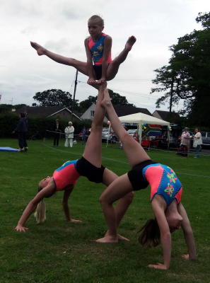 Acrogymnastics at the Summer Fayre