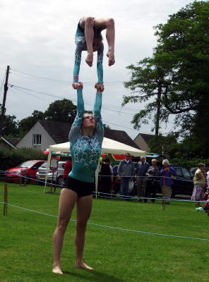 Acrogymnastics at the Summer Fayre